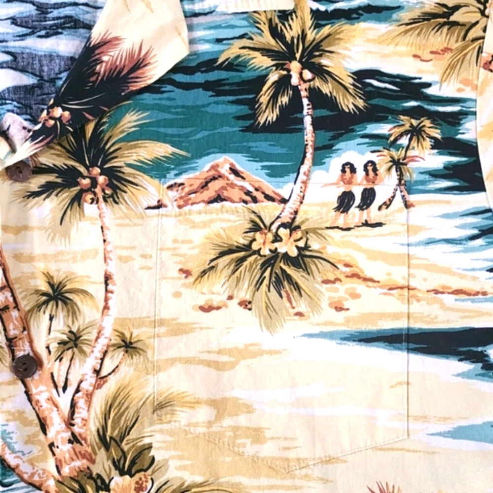 Vintage Bishop St apparel Made in Hawaii Unisex Shirt Size 4XL 100% Cotton Hula